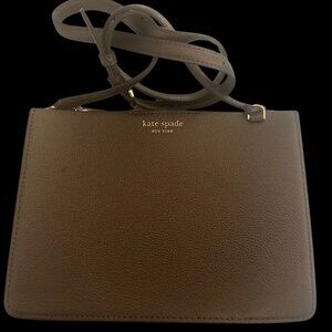 Kate Spade Crossbody Bag in chocolate color with gold hardware